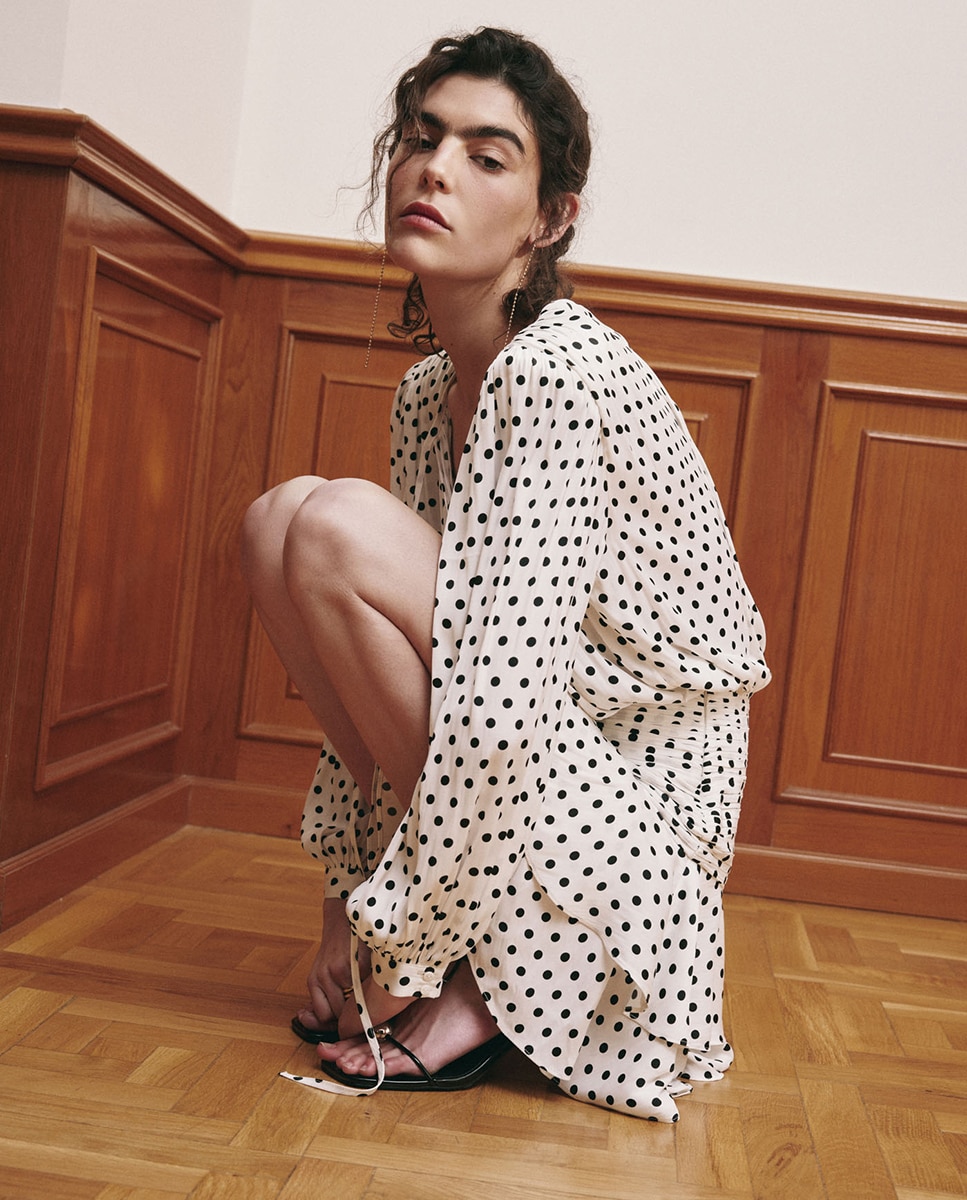 Vestido Mini Acetinado Cru-3