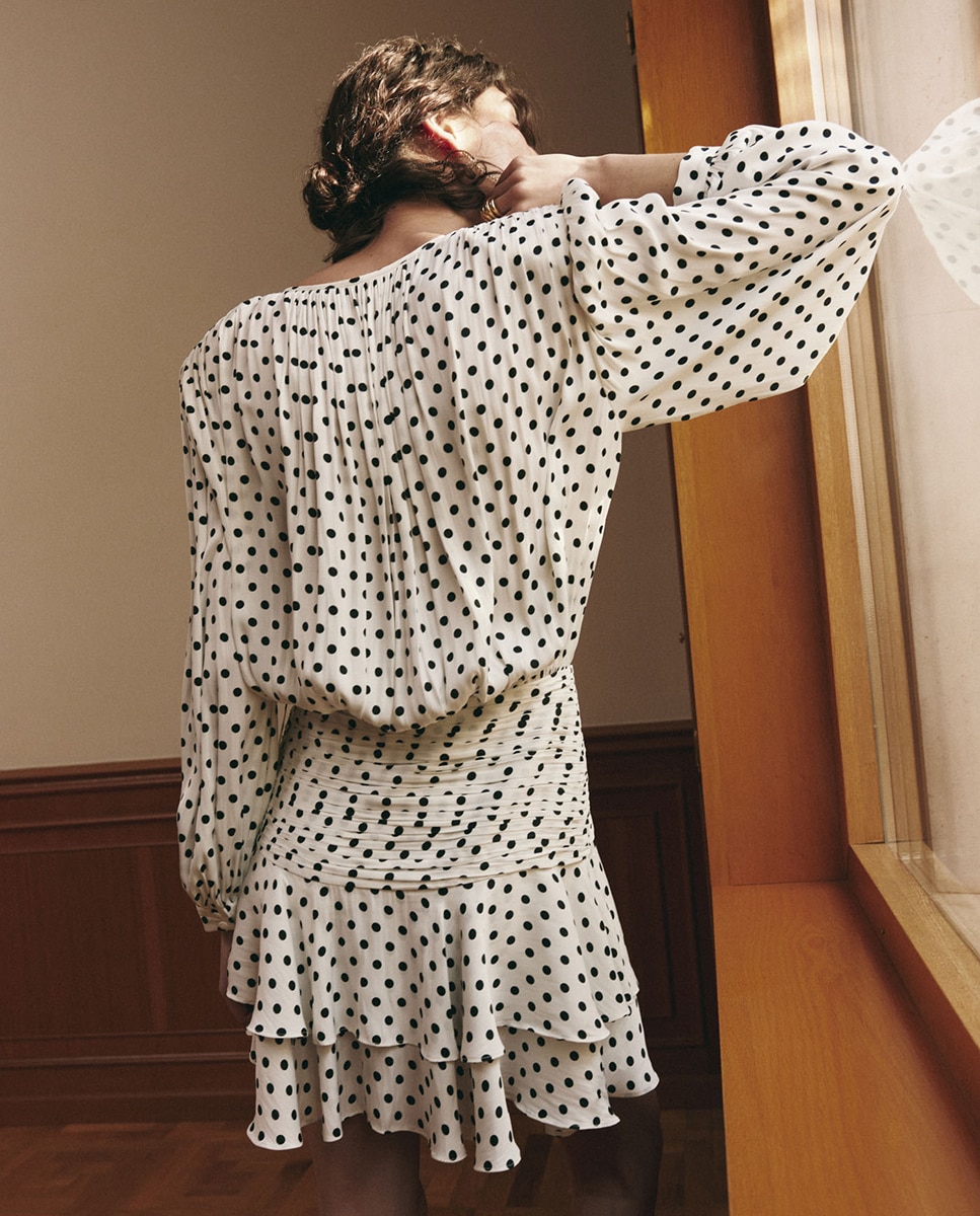 Vestido Mini Acetinado Cru-6