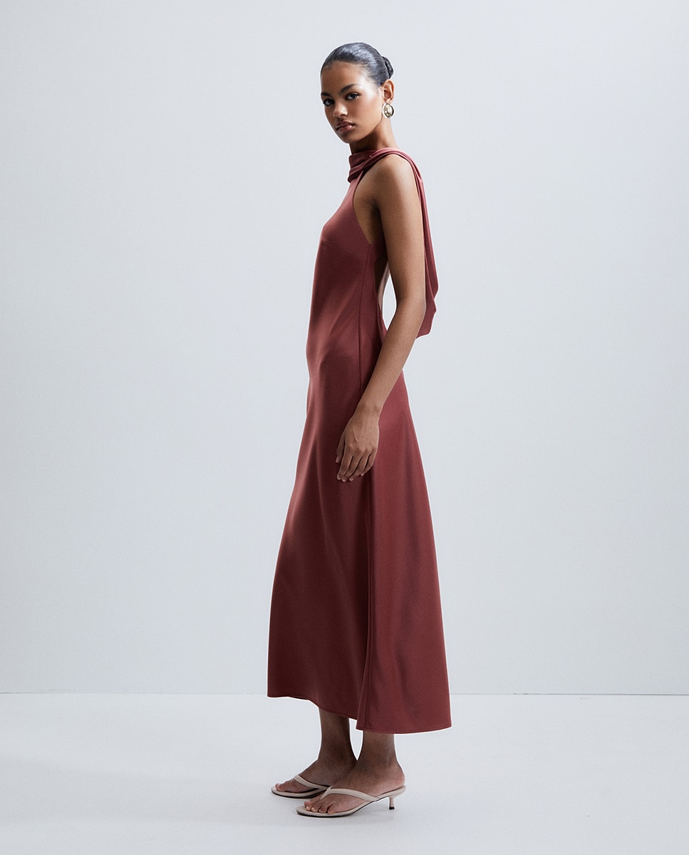 Vestido de Costas Cruzadas Bordeaux-2