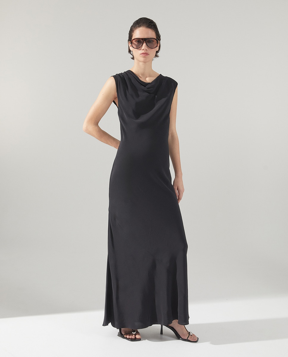 Vestido Rendilhado Preto-2