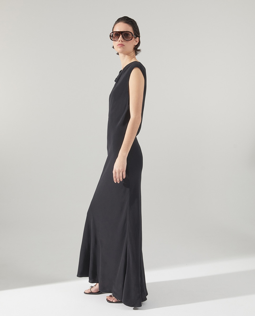 Vestido Rendilhado Preto-4