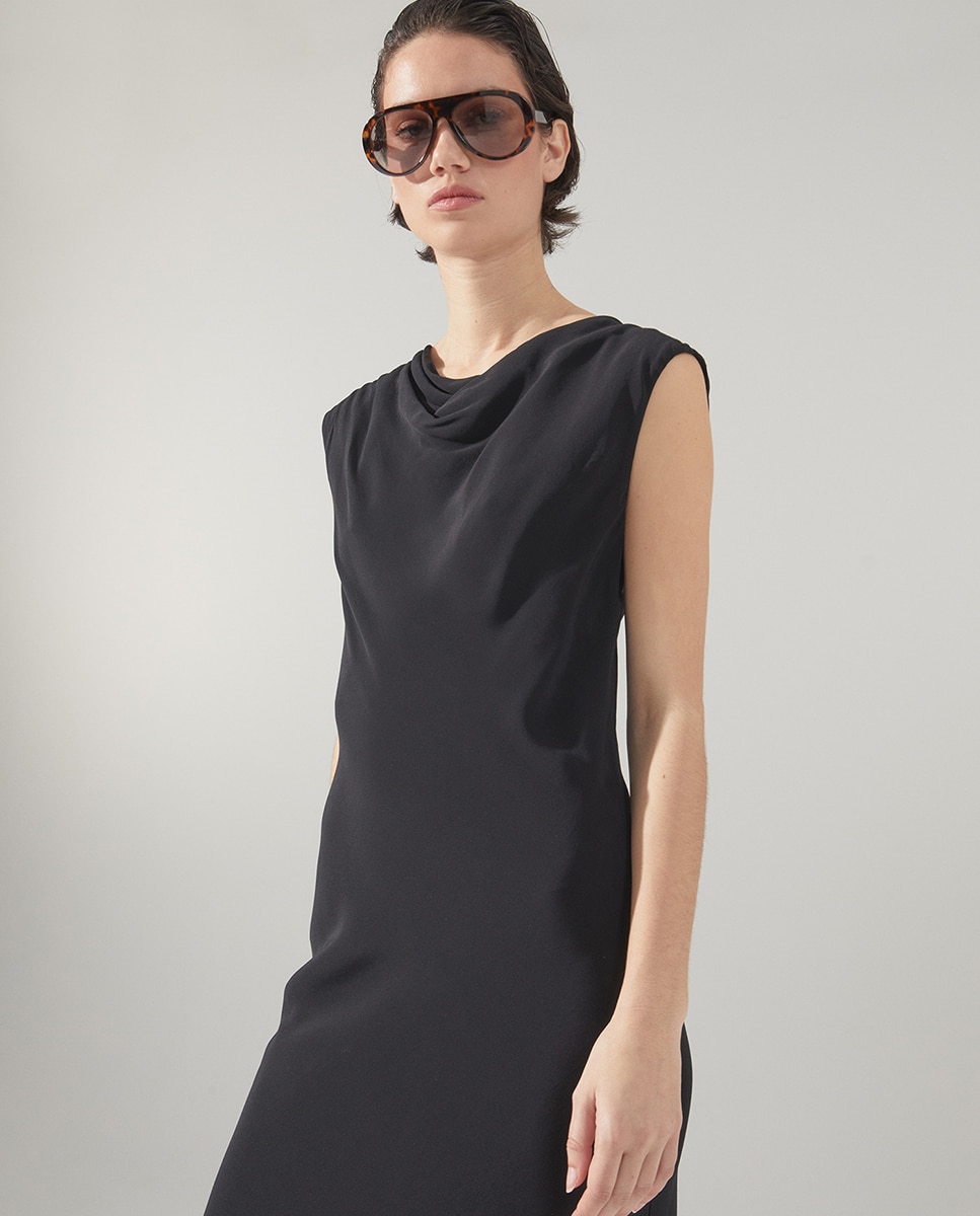 Vestido Rendilhado Preto-5