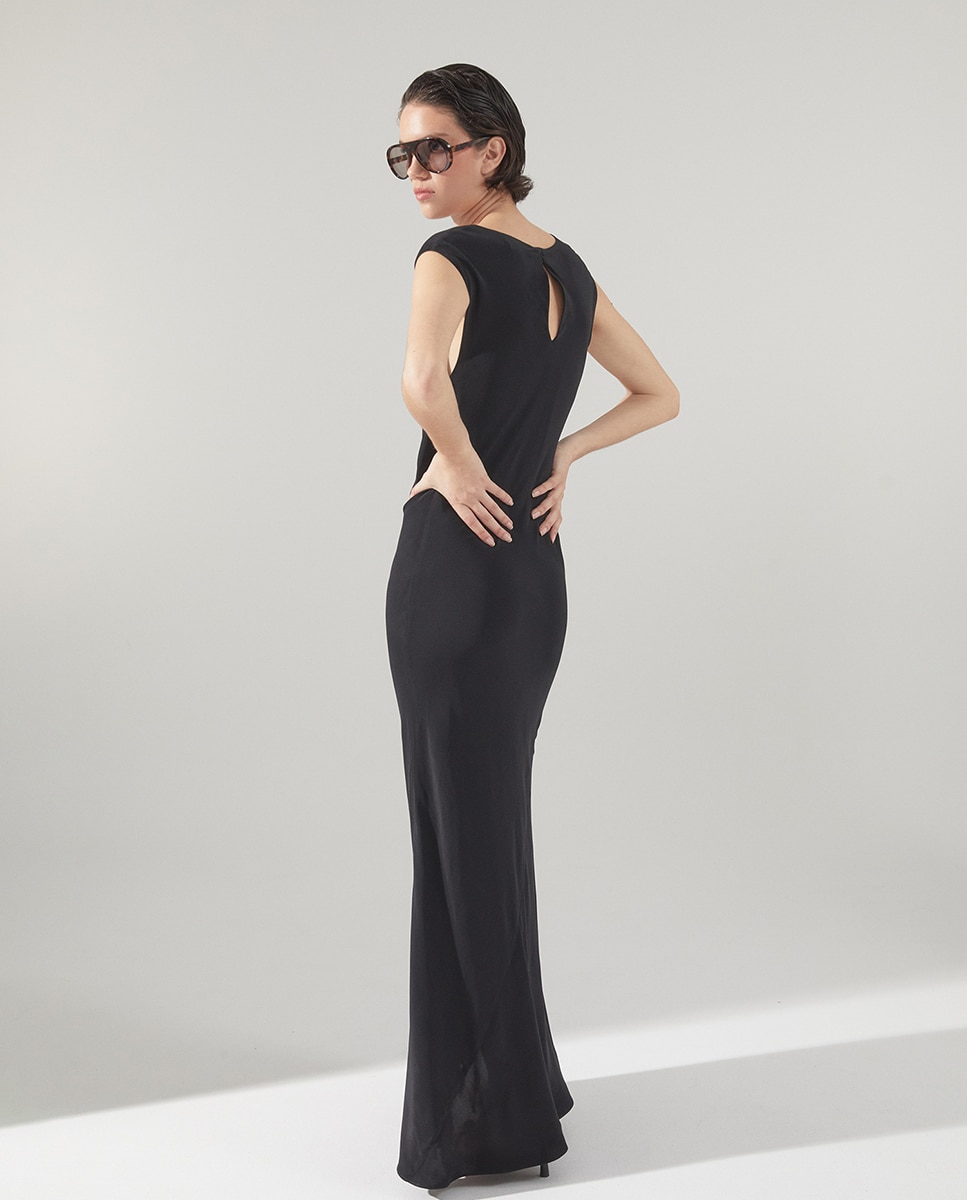 Vestido Rendilhado Preto-7