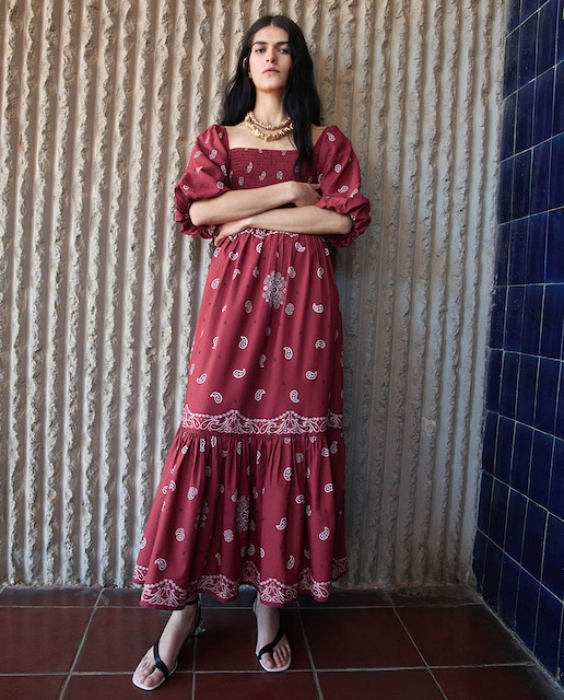 Imagen 0 de Vestido estampado bandana