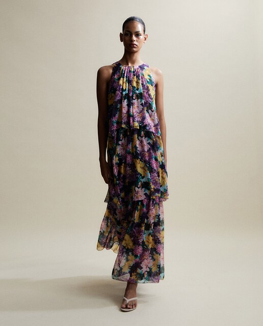 Imagen 0 de Vestido capas flores