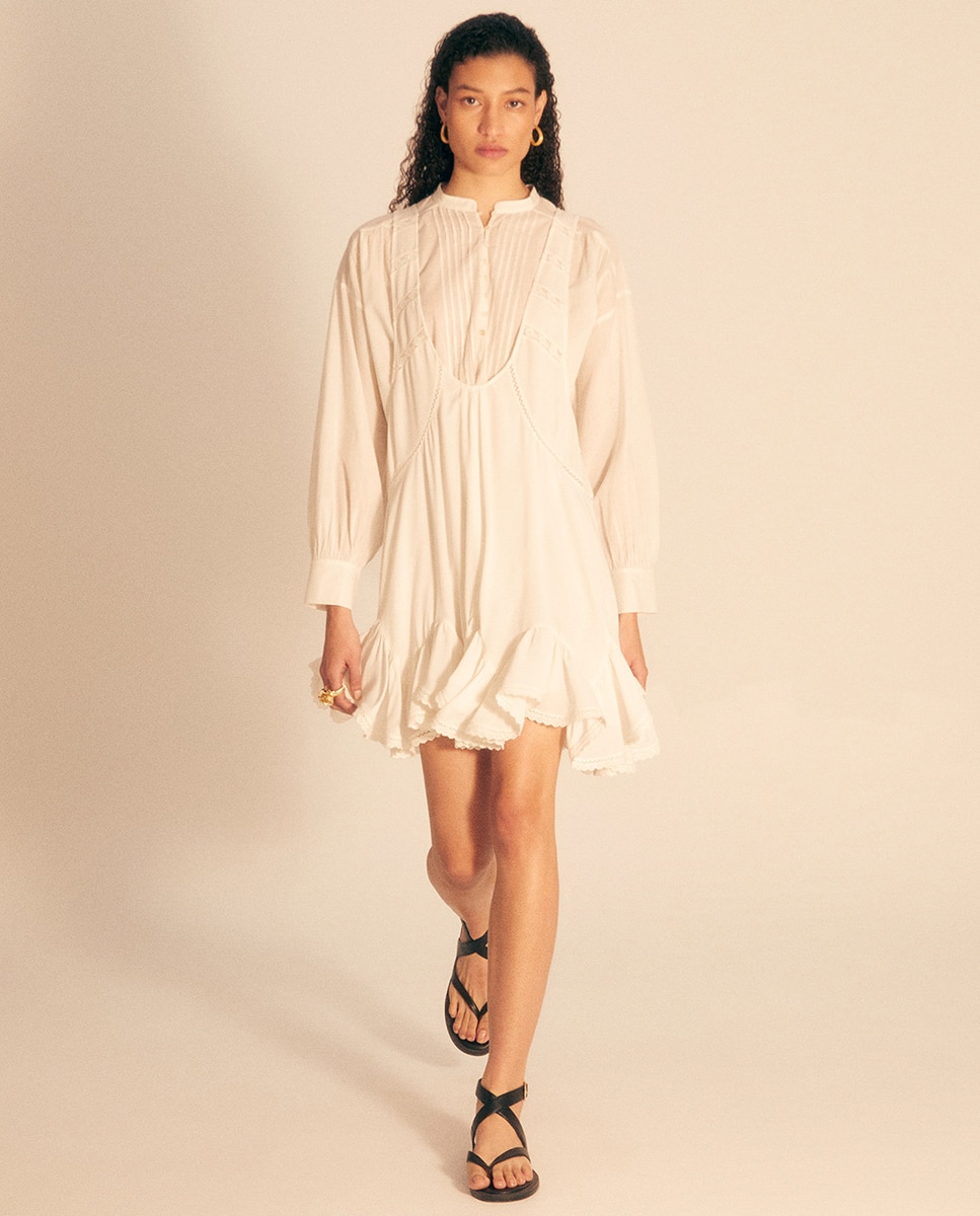 Imagem 0 de Vestido Tipo Jardineiras com Blusa