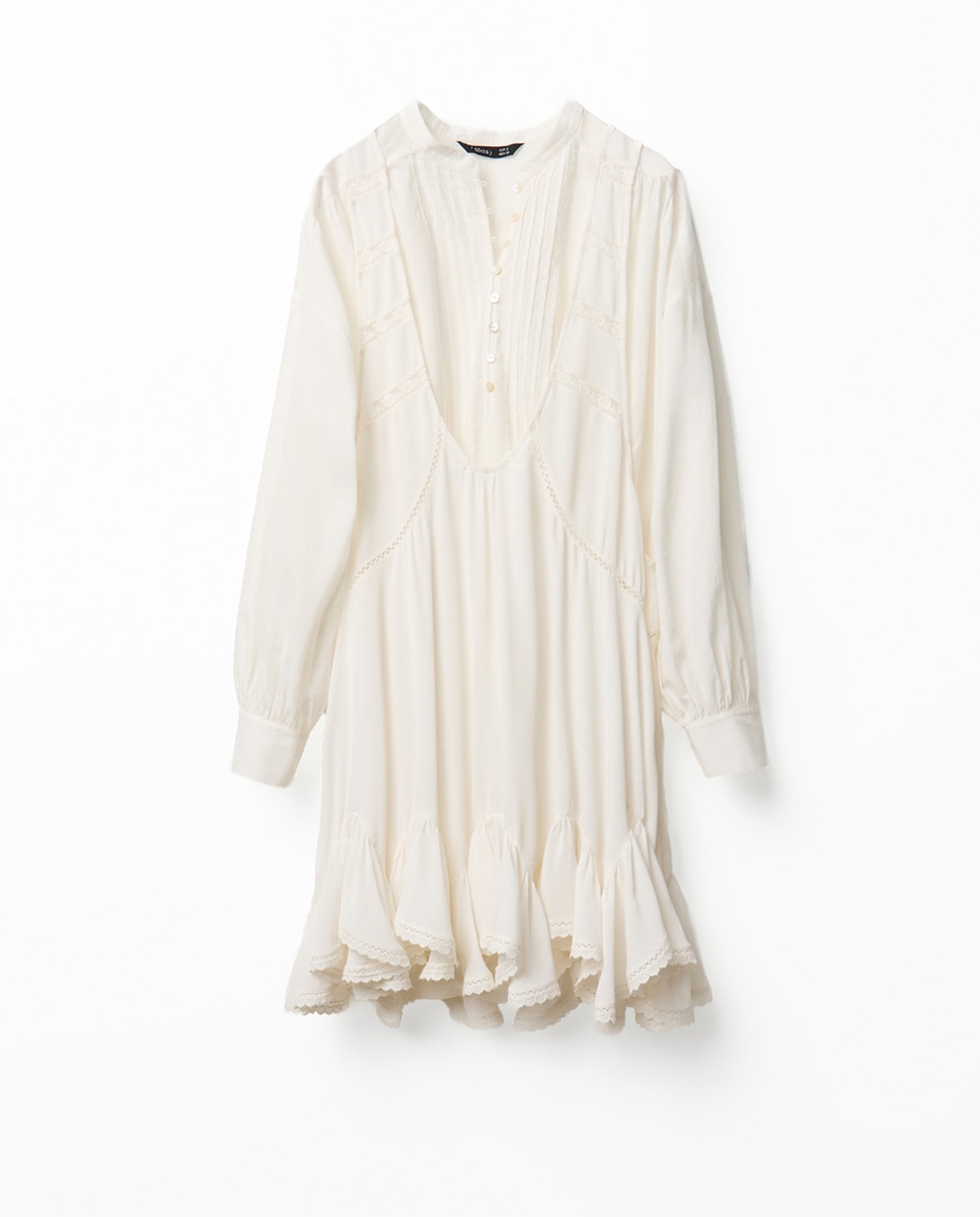 Vestido Tipo Jardineiras com Blusa Branco-marfim-8