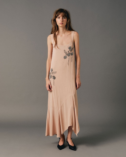 Imagen 0 de Vestido bordados abalorios