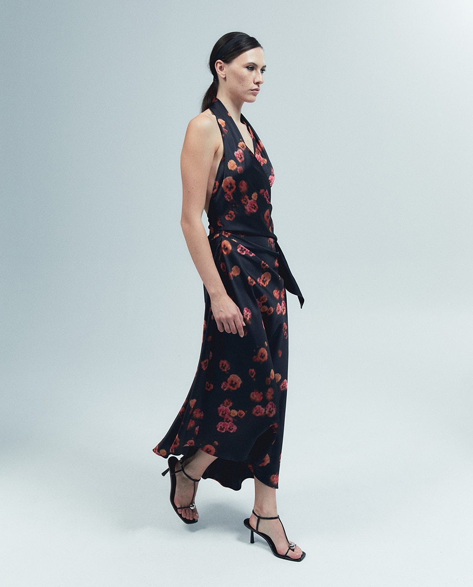 Imagem 0 de Vestido Estampado Halter