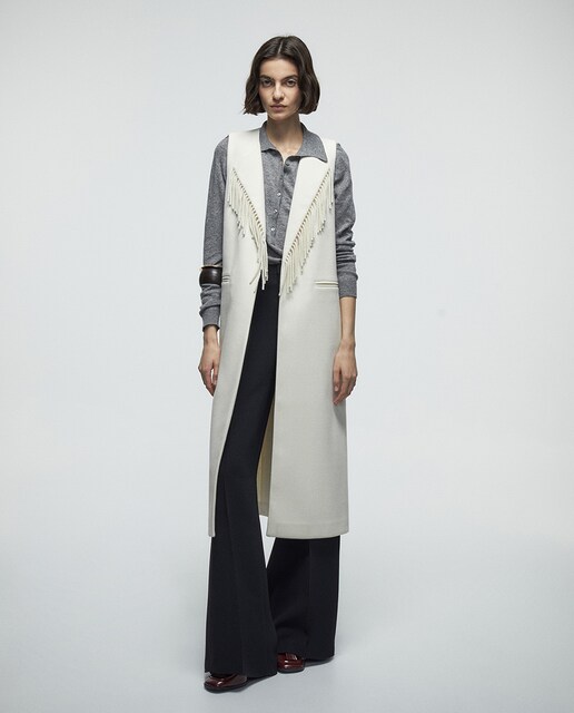 Imagen 0 de Chaleco largo flecos