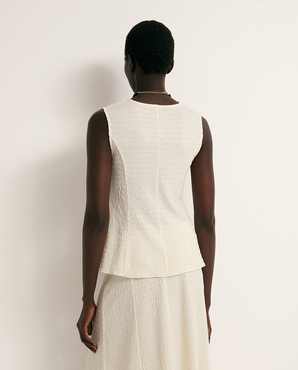 Top peplum Cru-5