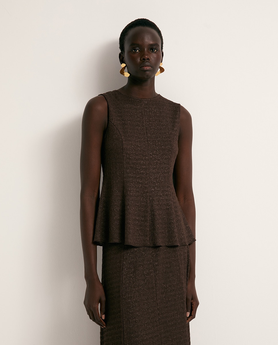 Top peplum - Sfera - Chocolate Chocolate-1