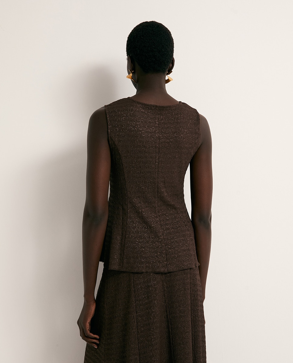 Top peplum - Sfera - Chocolate Chocolate-5