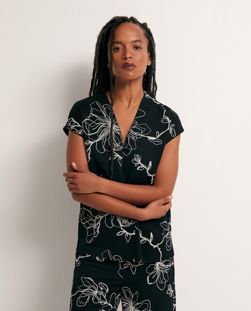 Imagen 0 de Top lino puff