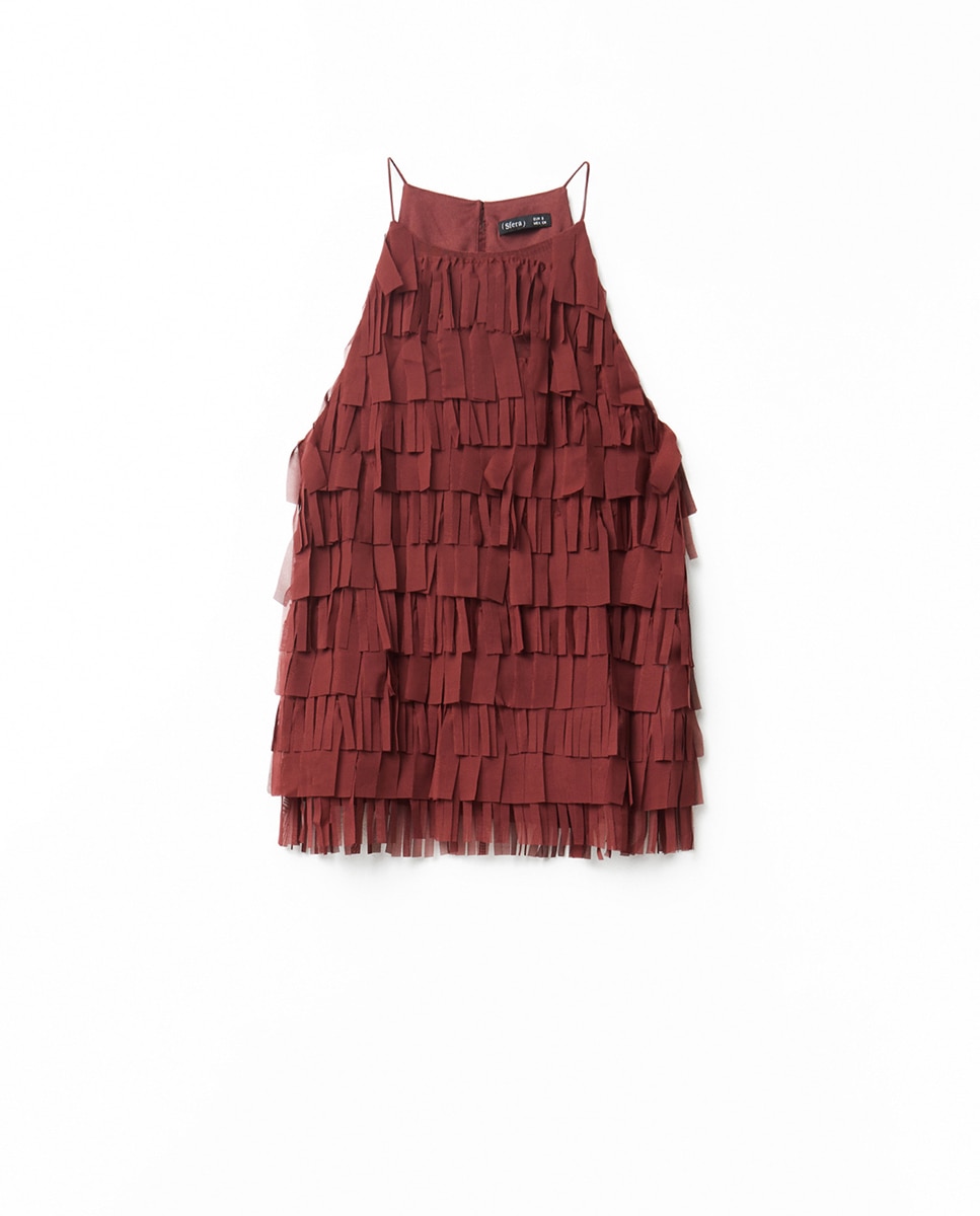 Top com franjas Bordeaux-5