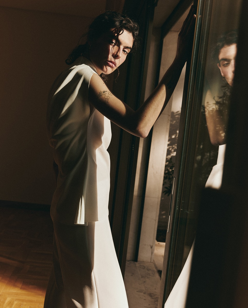 Top assimétrico Branco-2