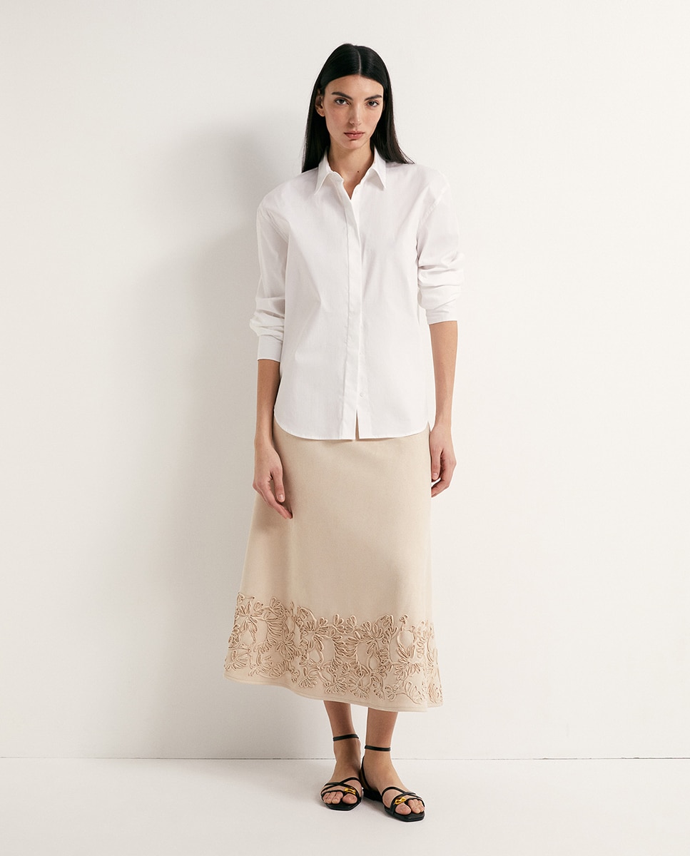 Imagem 0 de Saia de Camurcina com Bordado