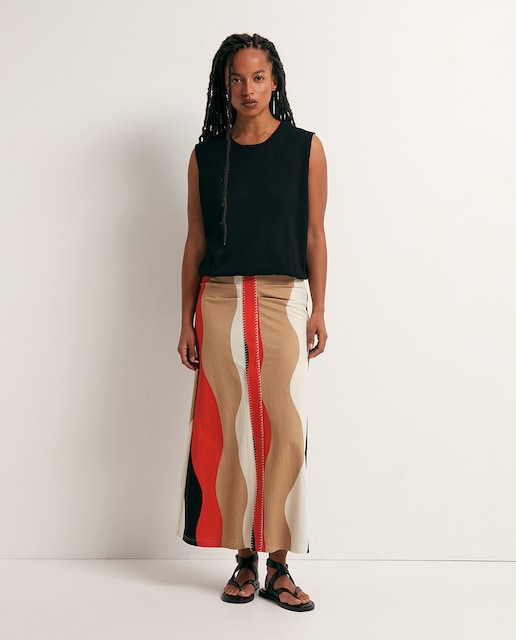 Imagen 0 de Falda larga estampada