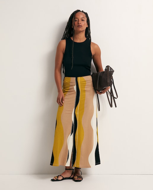 Imagen 0 de Falda larga estampada