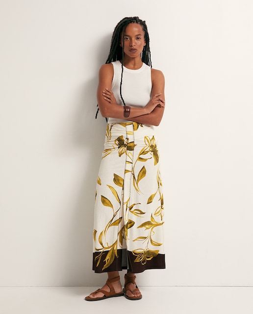 Imagen 0 de Falda larga estampada