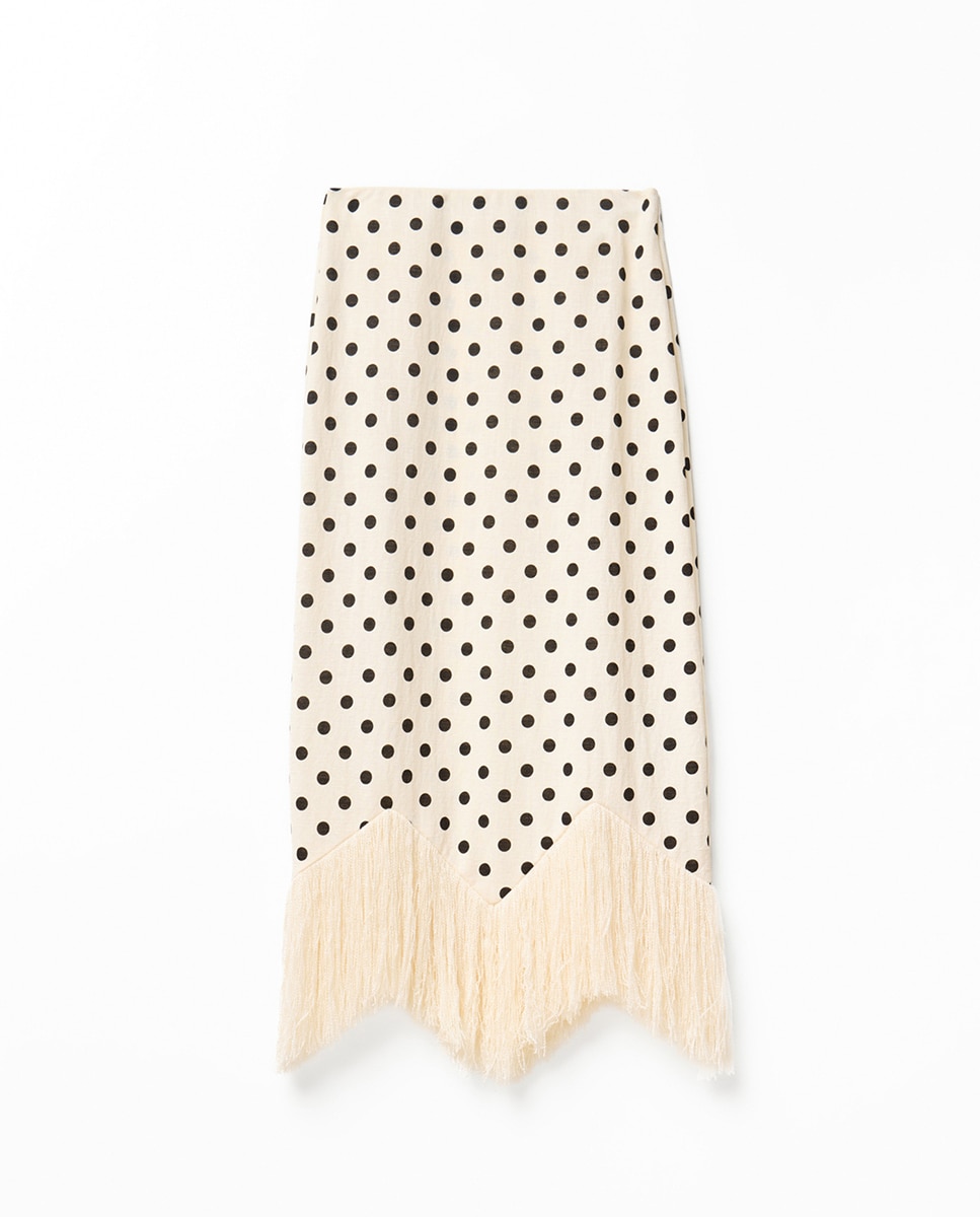 Saia com Franjas Cru-5