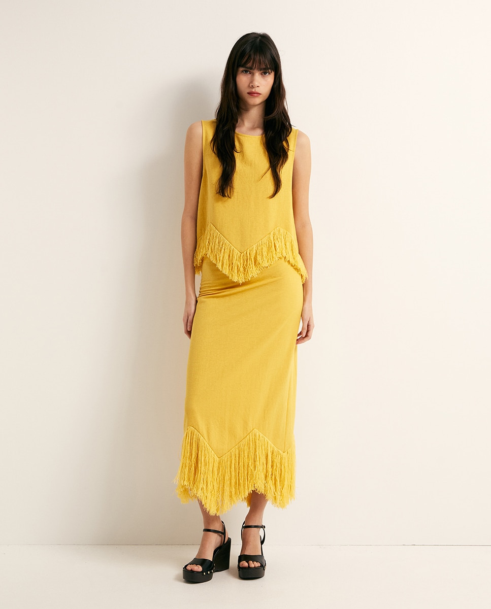 Imagem 0 de Saia com Franjas