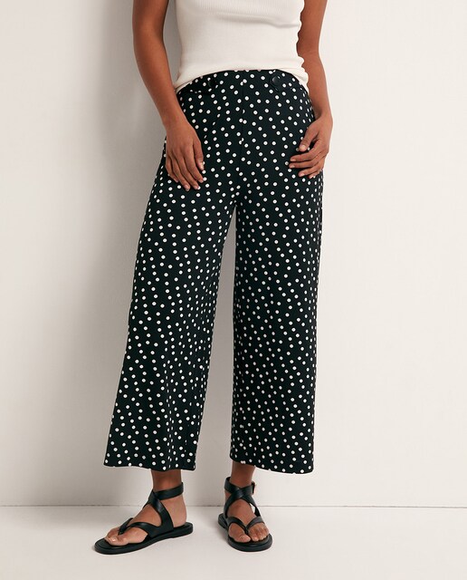 Imagem 0 de Calças fluidas estampadas