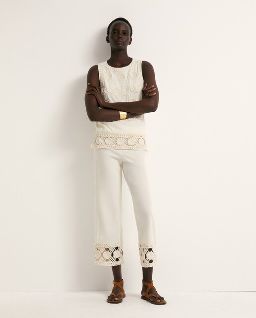 Imagen 0 de Pantalón bordado conjunto