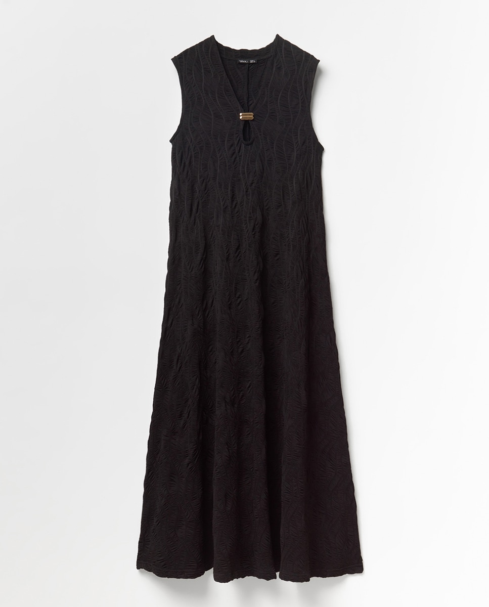 Vestido com Estrutura e Peça Preto-6