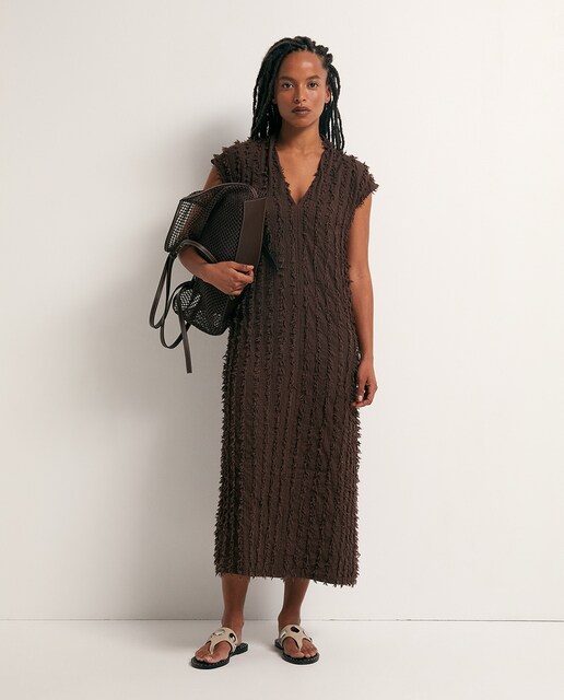 Imagen 0 de Vestido estructura flecos