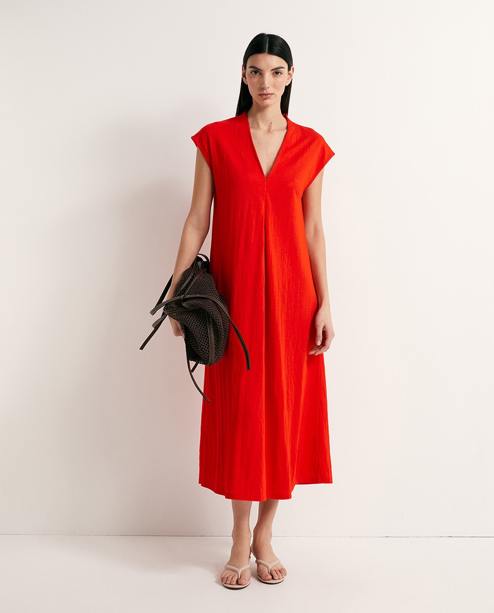 Sfera - Vestido lino.