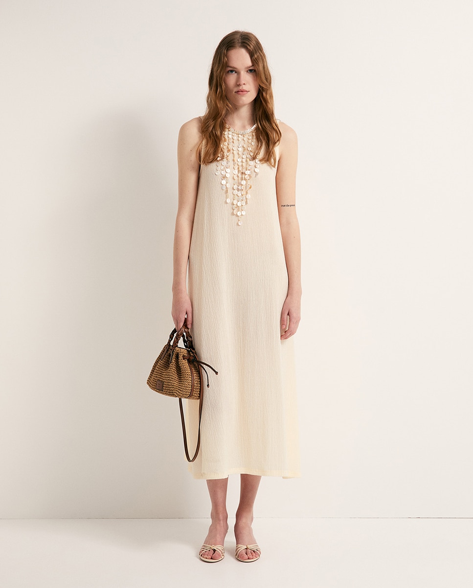 Imagem 0 de Vestido com Colar Madrepérola