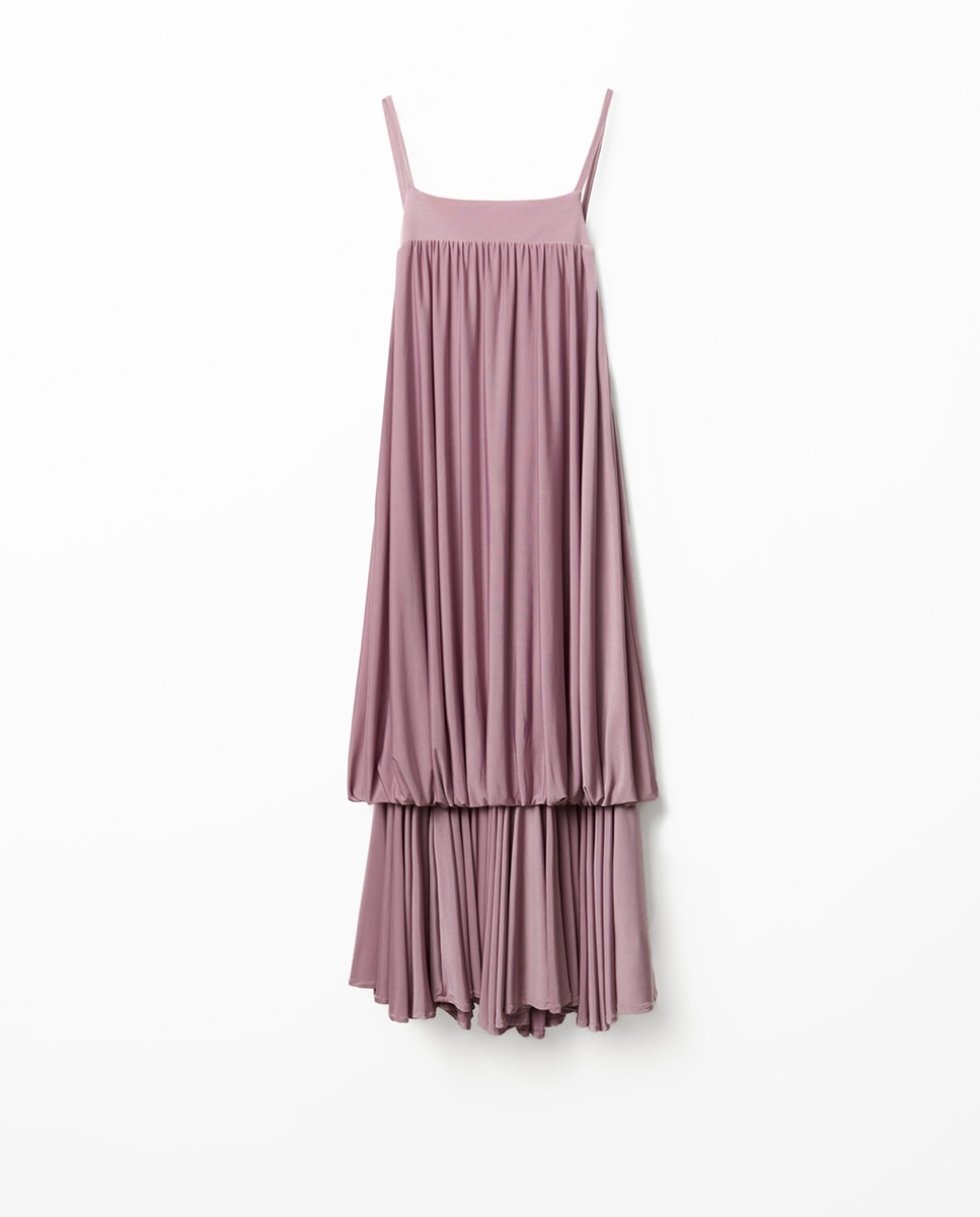 Vestido Tipo Blusa com Elásticos Rosas-6