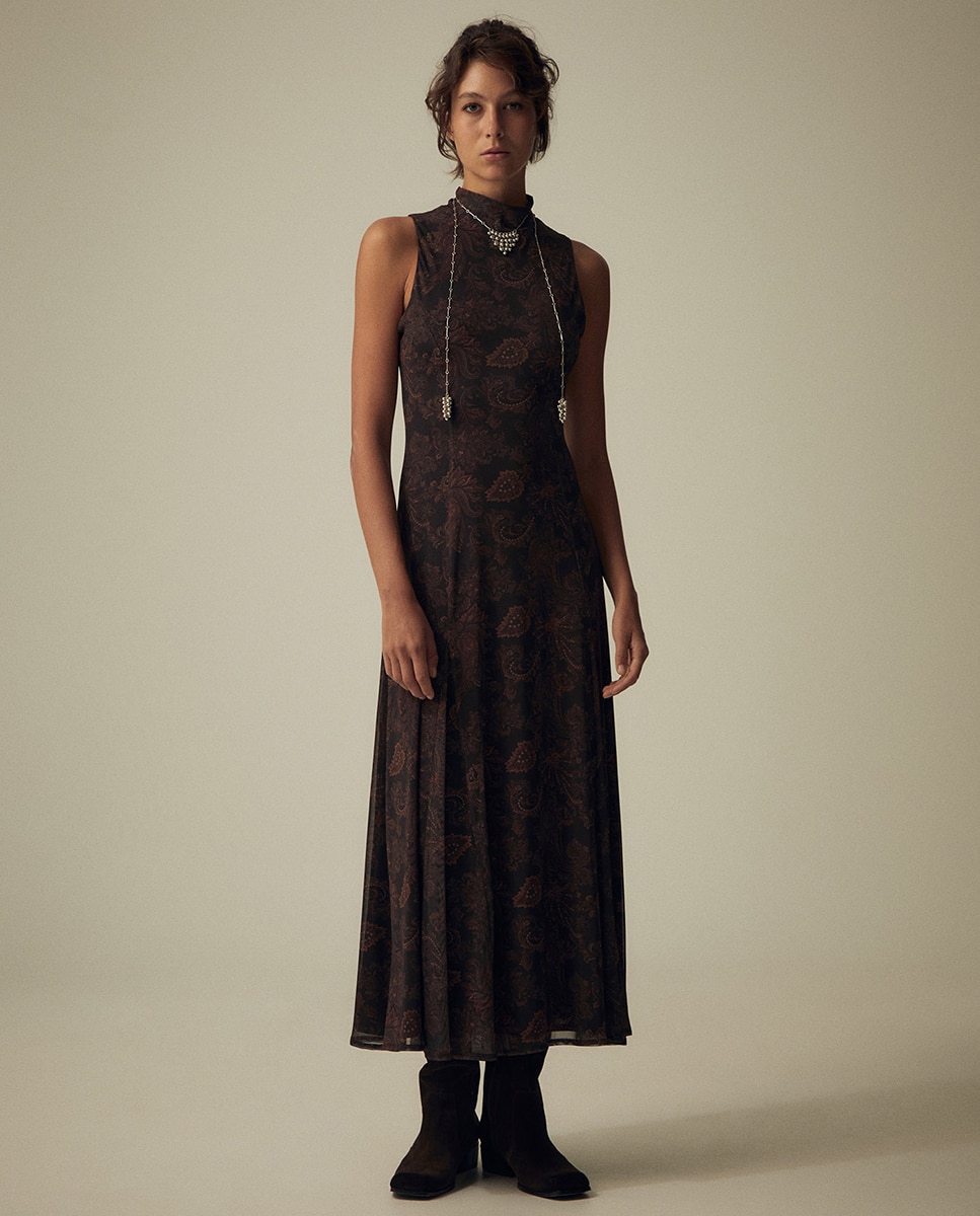 Imagem 0 de Vestido de Tule com Paisley