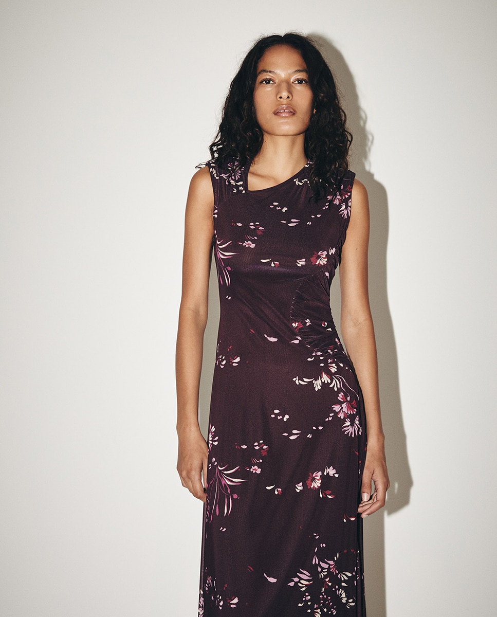Vestido com estampado floral Multicolor-2
