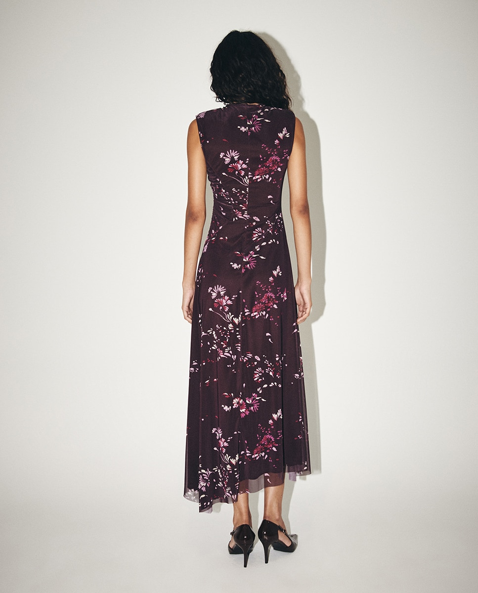 Vestido com estampado floral Multicolor-6