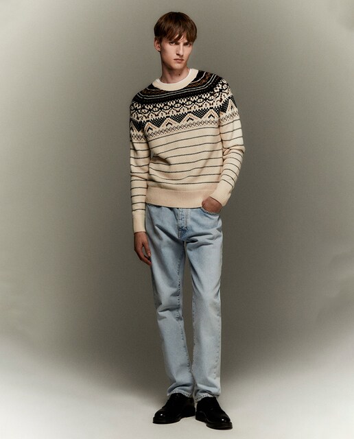 Jersey redondo jacquard
