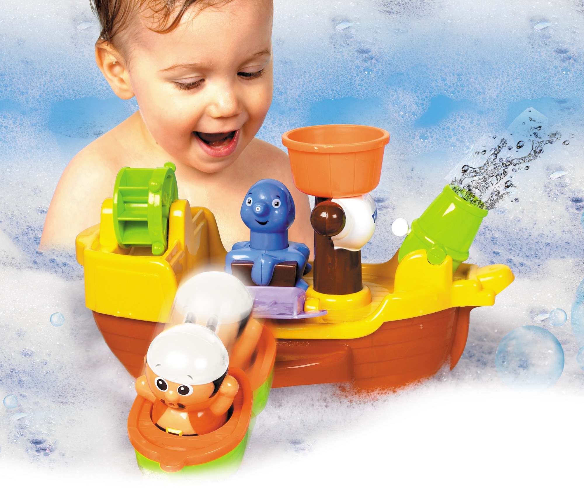 Barco pirata juguete para el baño Tomy Toomies 7