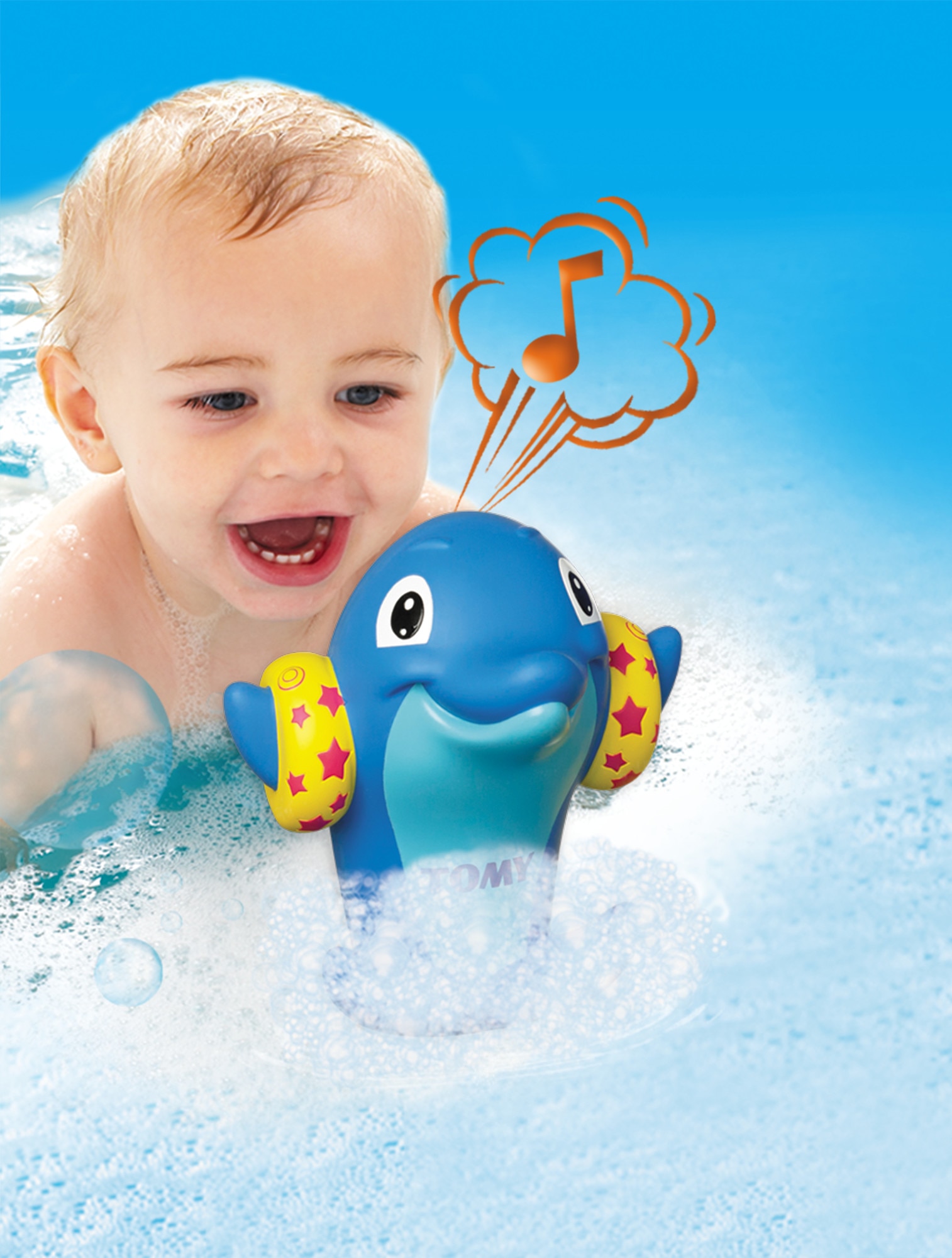 Juguete de baño Delfines silbantes Tomy Toomies 4