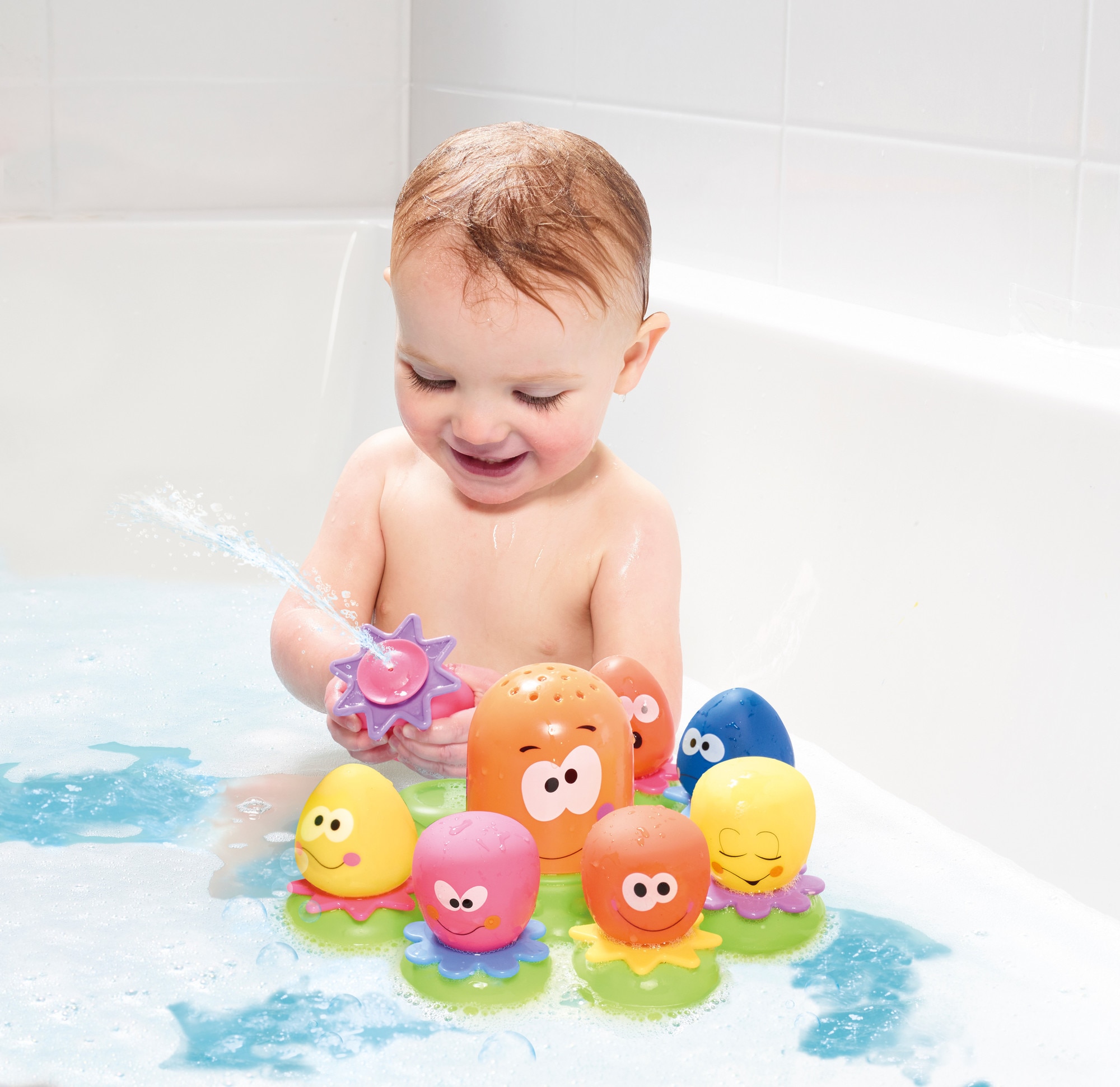 Juguete de baño Pulpitos alegres Tomy Toomies 6