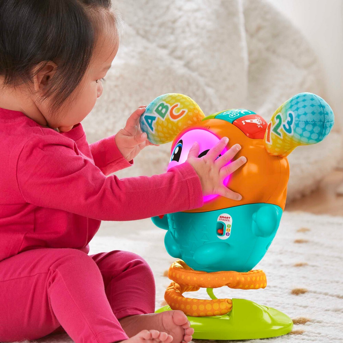 Fisher-Price Boti Robotito Saltarín, juguete electrónico para aprender letras y números 4