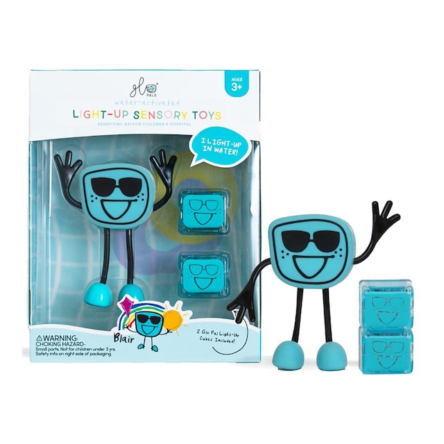 Imagen 0 de Juguete sensorial 1 Personaje + 2 cubos de luz azules Joykids