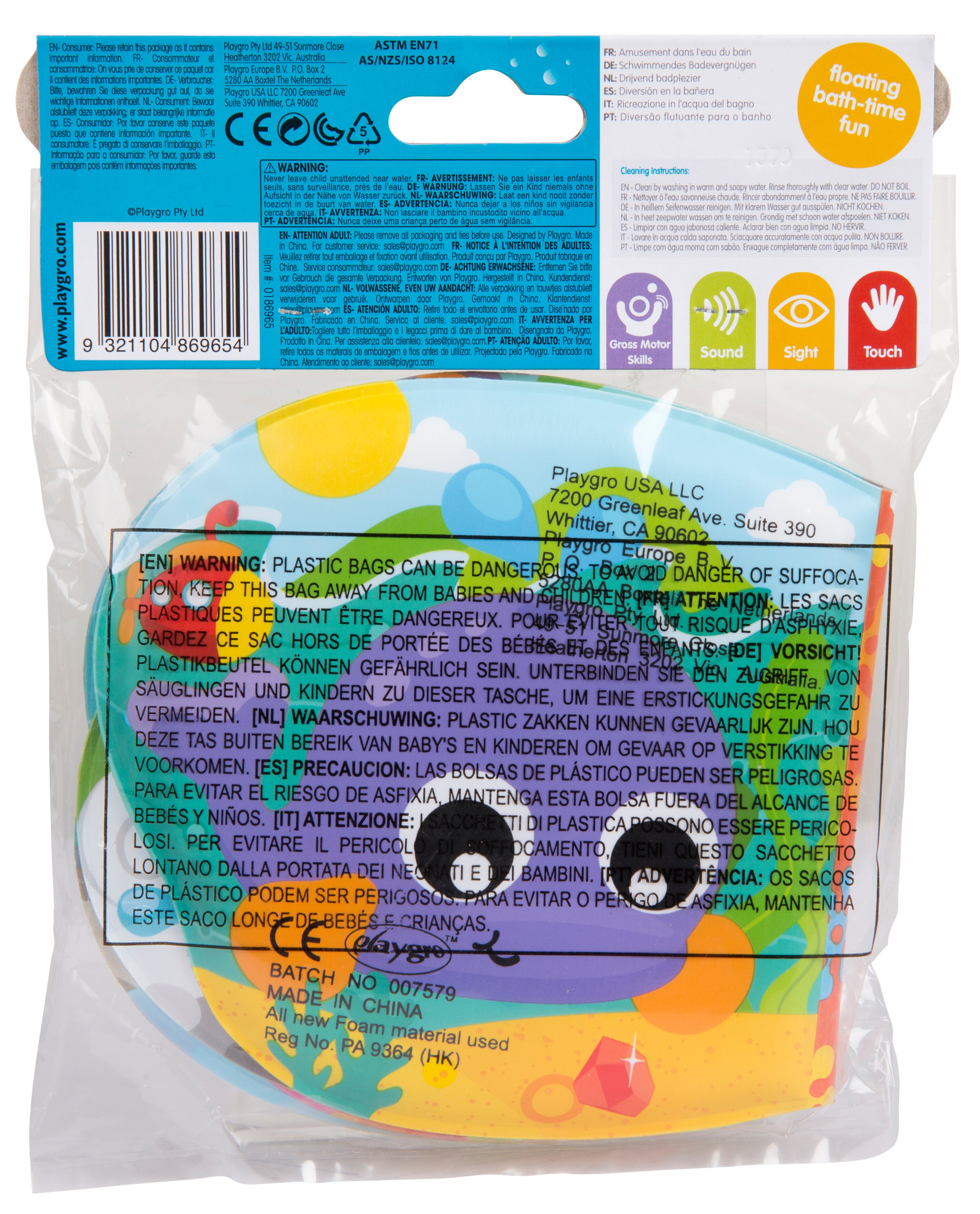 Libro de baño Splashing Fun Friends Playgro 5