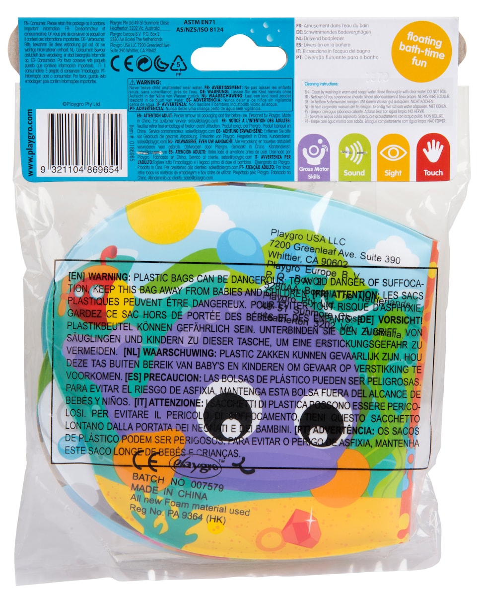 Libro de baño Splashing Fun Friends Playgro 5