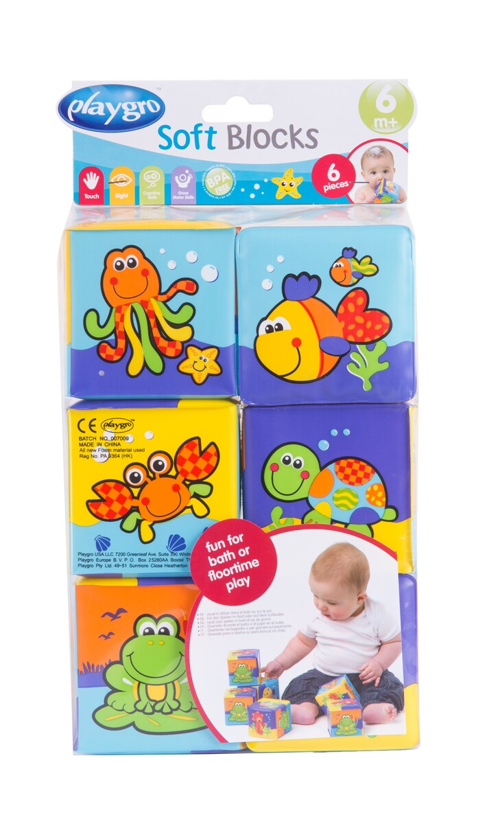 Bloques de baño Soft Blocks Playgro 4