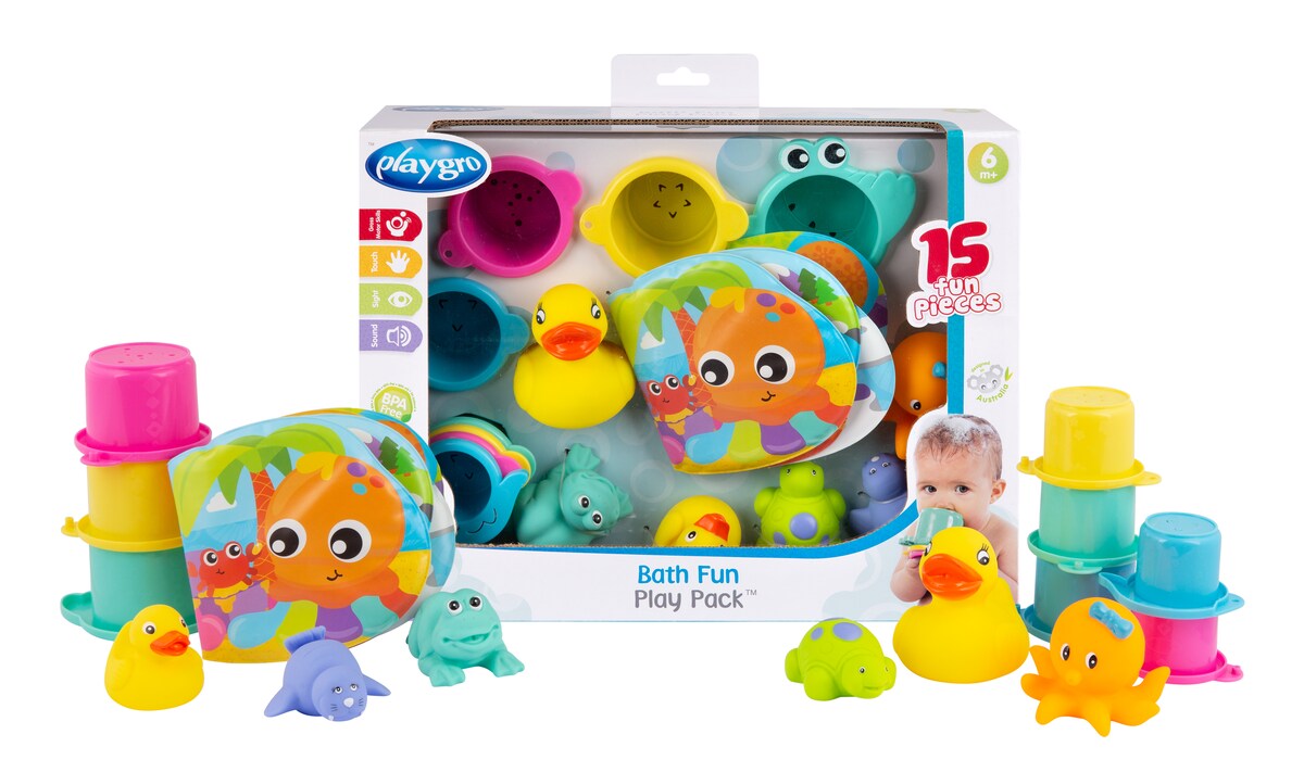 Pack regalo Juguetes de baño bebé Bath Fun Play Pack Playgro 4
