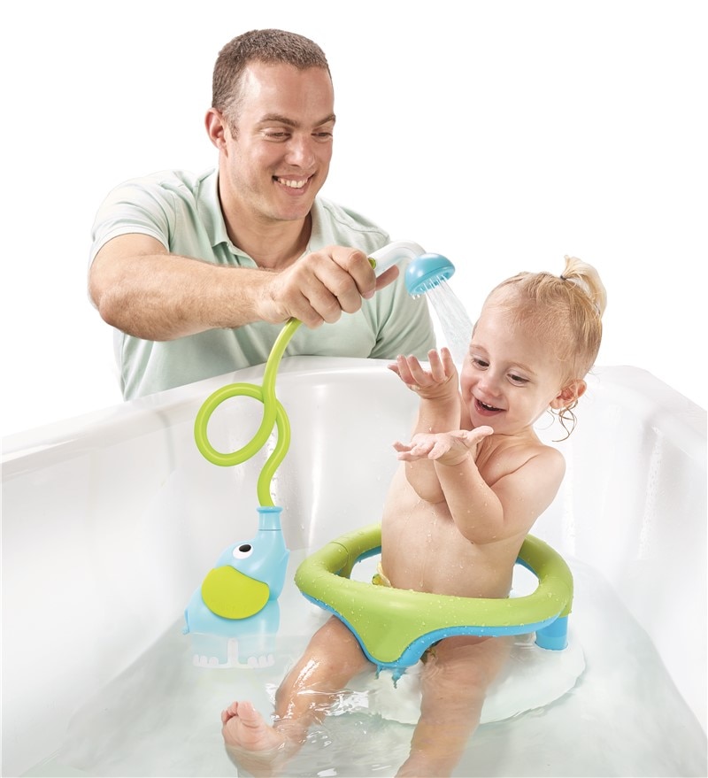 Juguete de baño Ducha Bañera Elefante Azul Yookidoo 2
