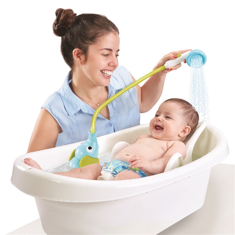 Juguete de baño Ducha Bañera Elefante Azul Yookidoo 3