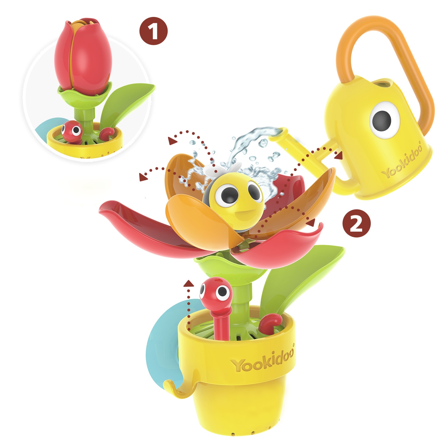 Juguete de baño Set Jardín En La Bañera Yookidoo 2