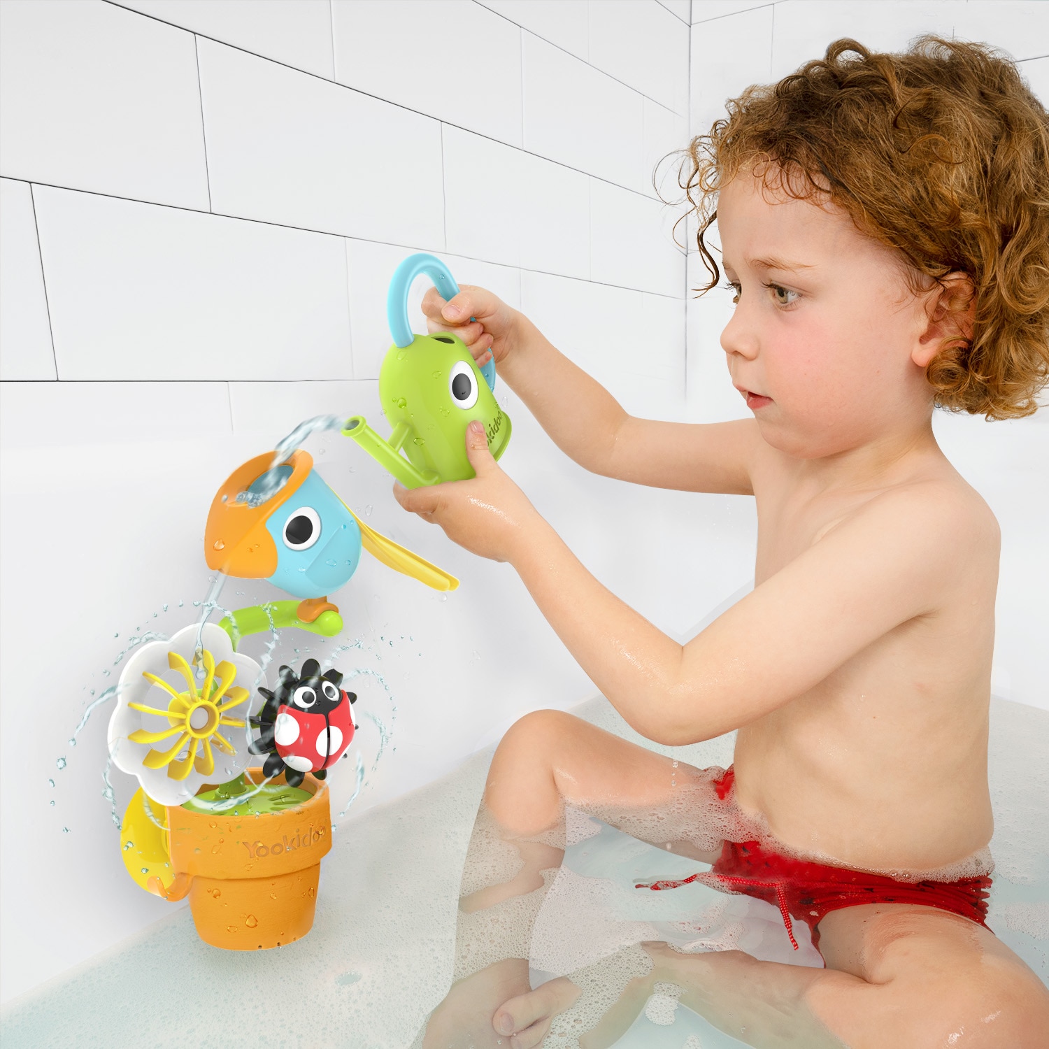 Juguete de baño Pajarito Pica Y Pica En La Bañera Yookid 4